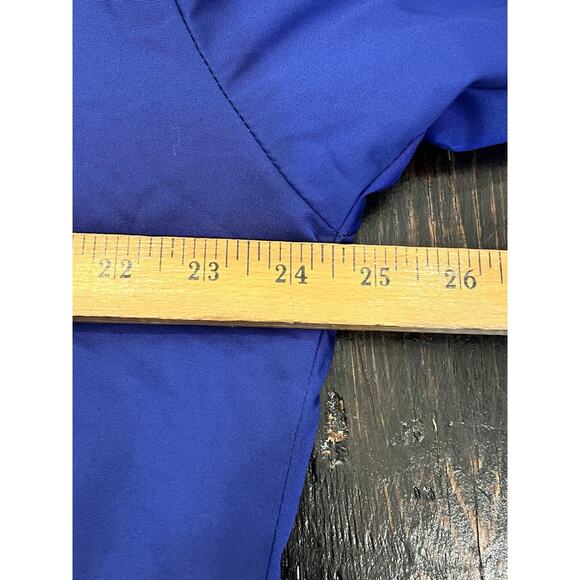 Vintage Men’s Medium FERA Ski Jacket Blue Red Accent Roll‑Up Hood Retro 80s 90s - Picture 6 of 9